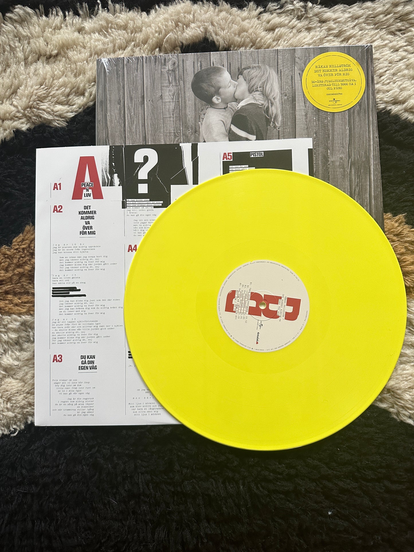 Det kommer aldrig va över för mig – 10-års jubileumsutgåva Gul vinyl (LP)