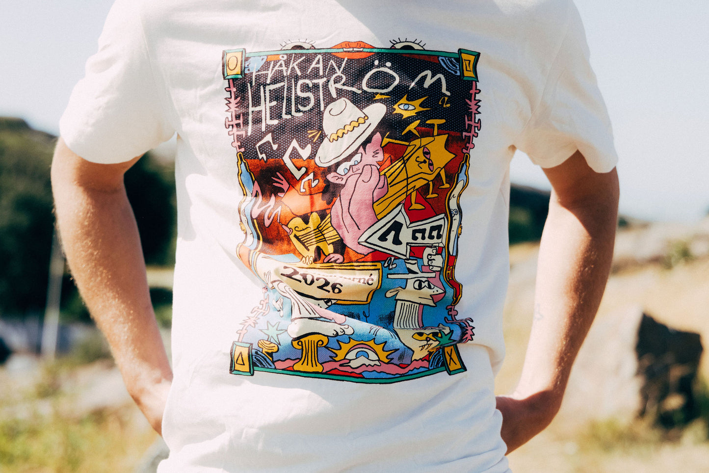 Håkan Hellström - Sommar 2026 T-shirt Vintage White