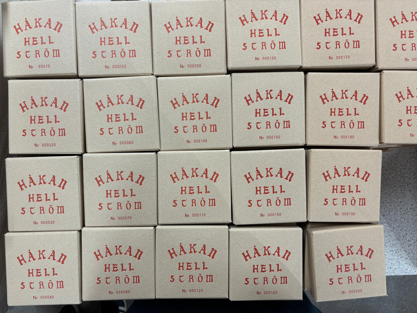 Håkan Hellström – Letterpress glasunderlägg 10-pack (limiterad 300 kit, numrerad box)