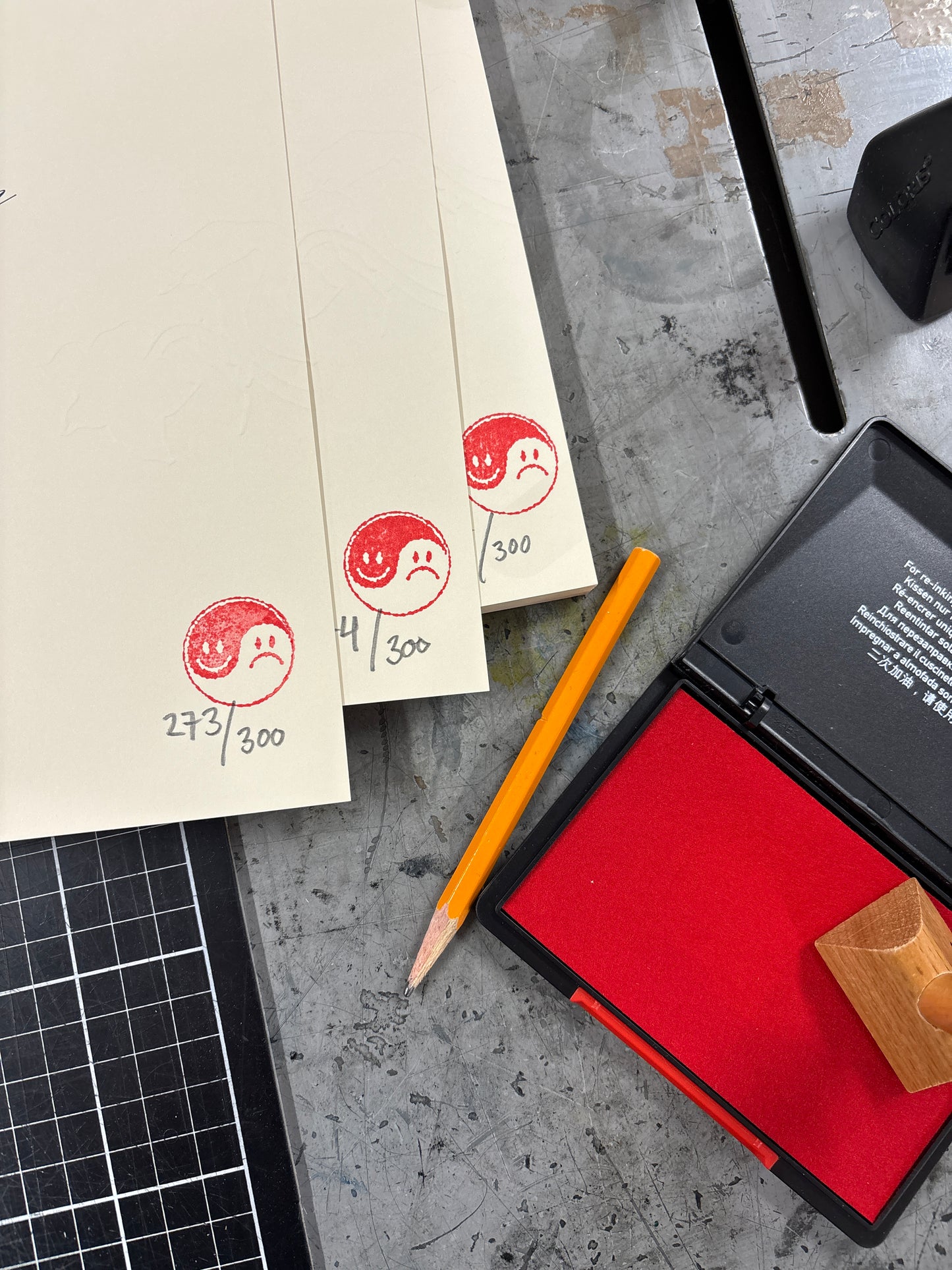 Håkan Hellström – Limiterad Letterpress-tryck med låttext – "Evergreen min vän evergreen" (Handnumrerad, 300 ex)