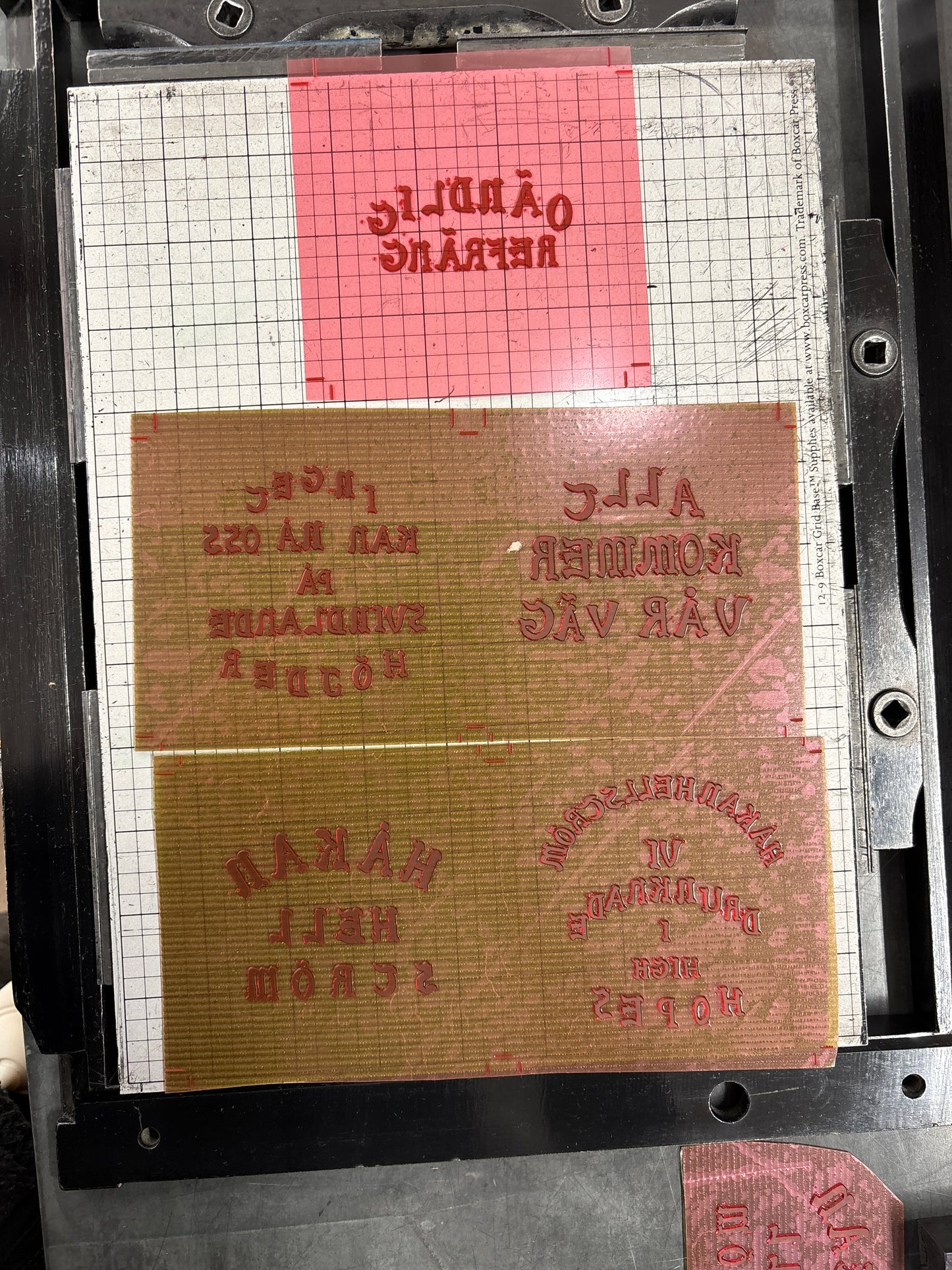 Håkan Hellström – Letterpress glasunderlägg 10-pack (limiterad 300 kit, numrerad box)
