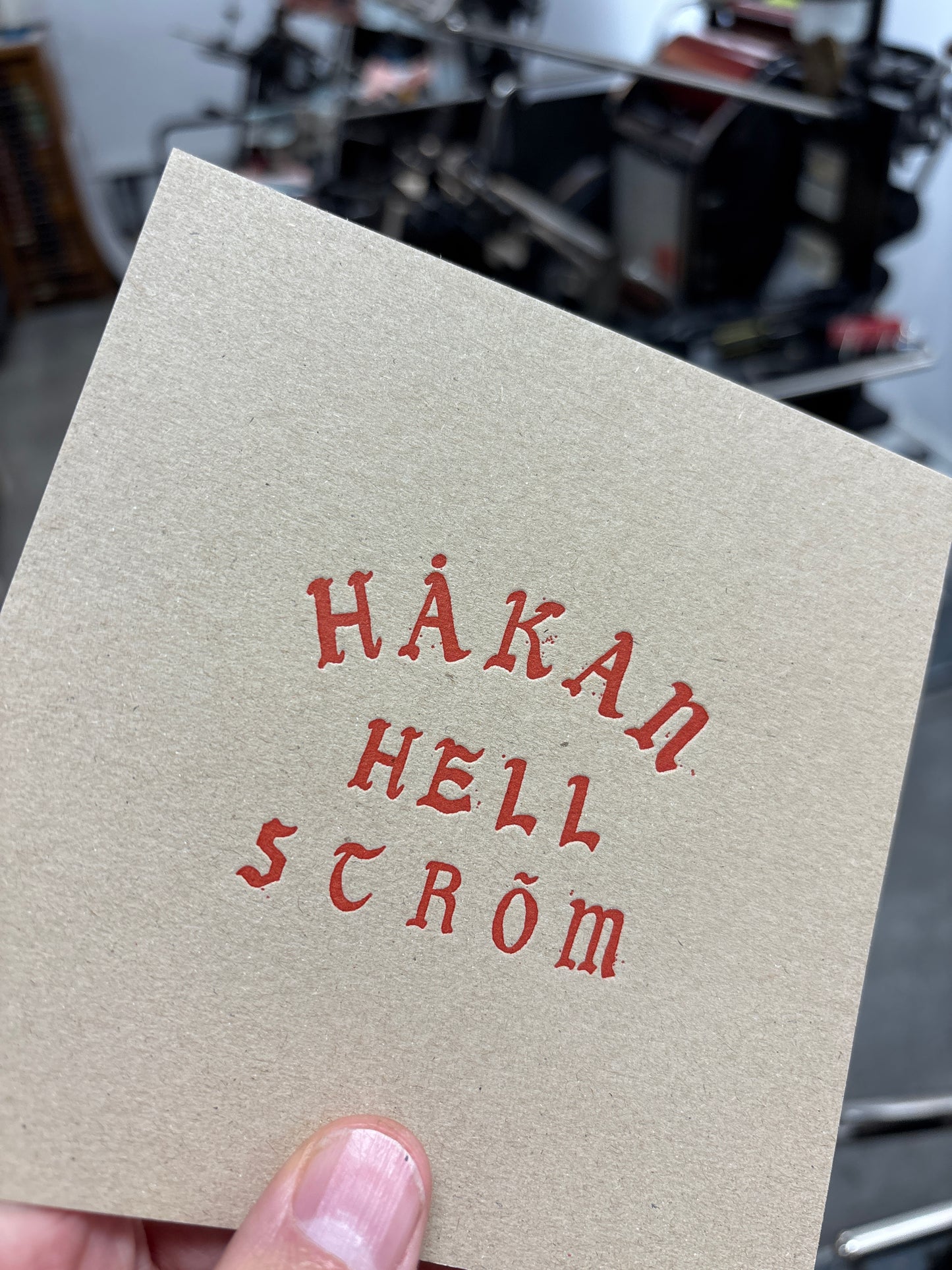 Håkan Hellström – Letterpress glasunderlägg 10-pack (limiterad 300 kit, numrerad box)