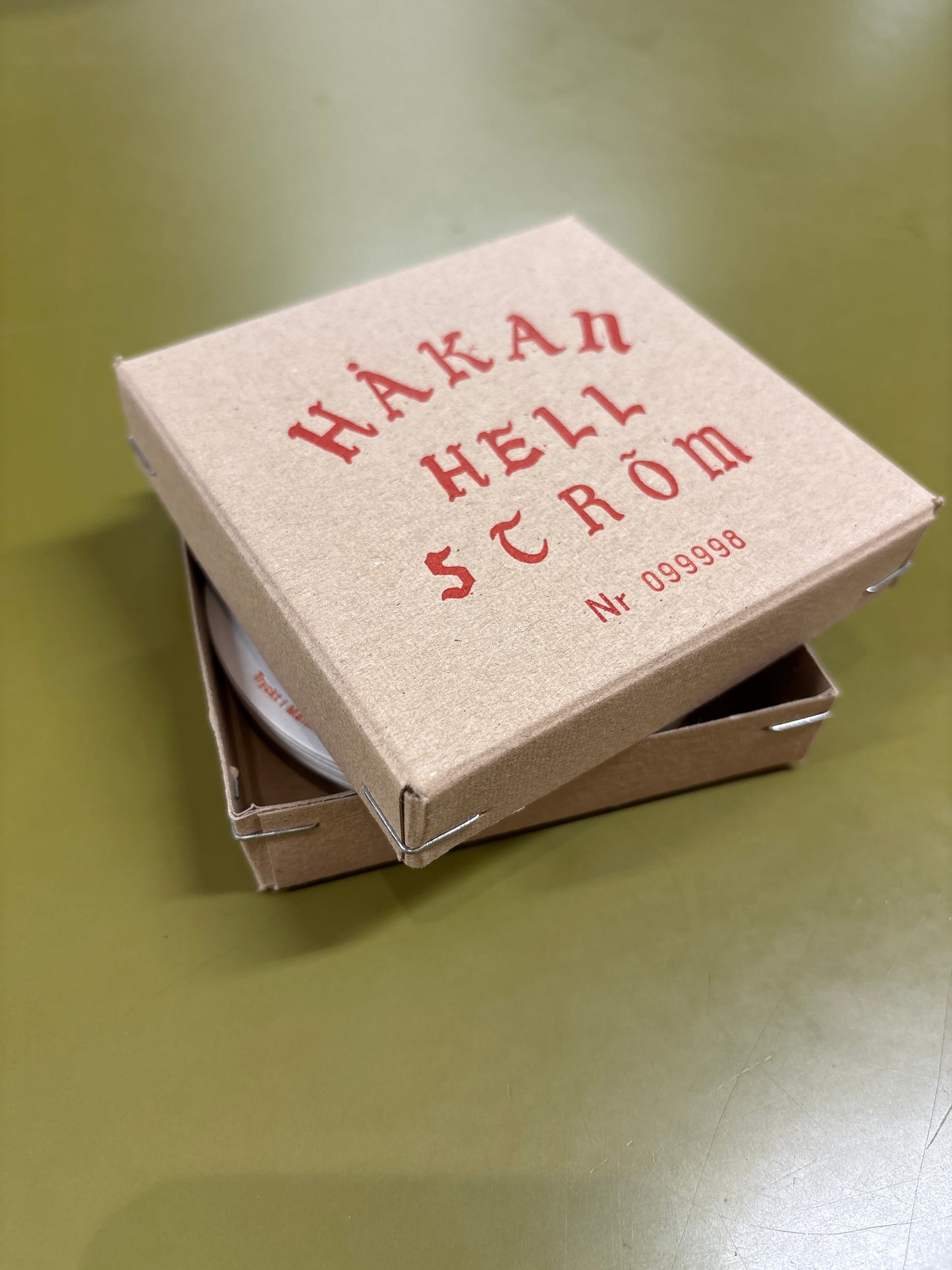 Håkan Hellström – Letterpress glasunderlägg 10-pack (limiterad 300 kit, numrerad box)