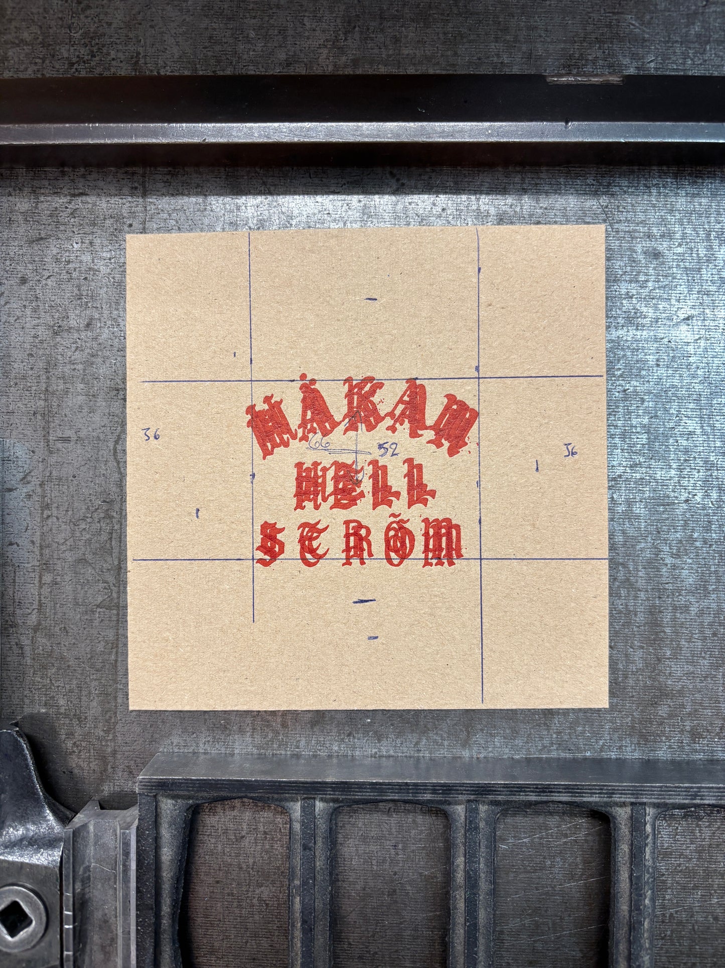 Håkan Hellström – Letterpress glasunderlägg 10-pack (limiterad 300 kit, numrerad box)