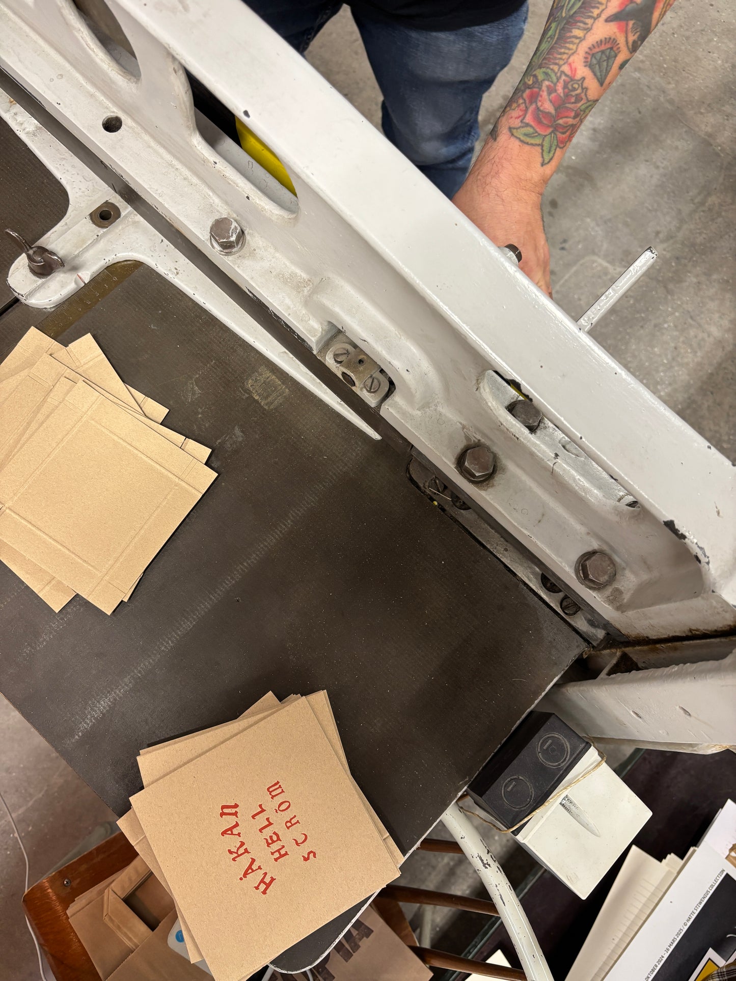 Håkan Hellström – Letterpress glasunderlägg 10-pack (limiterad 300 kit, numrerad box)