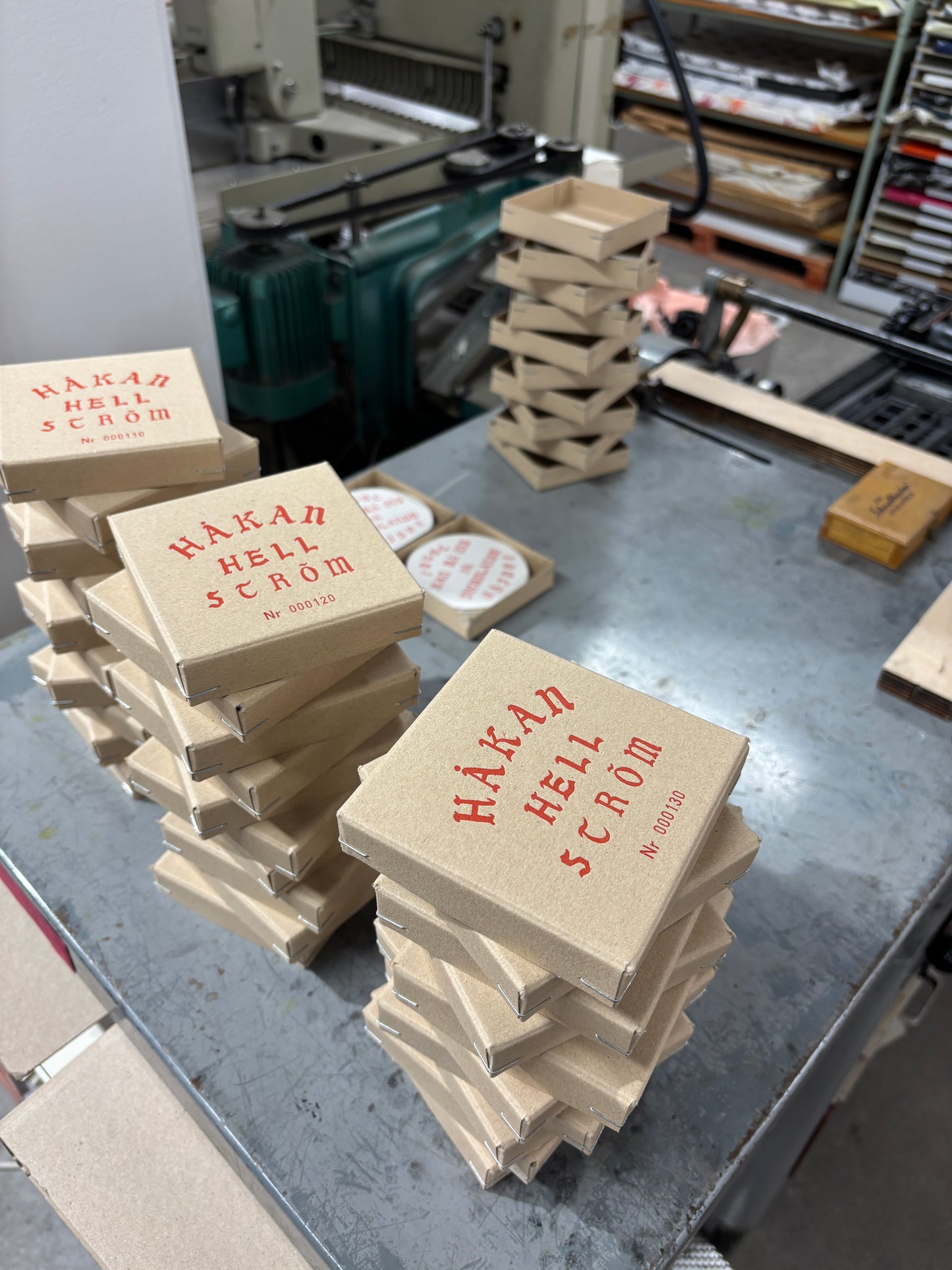 Håkan Hellström – Letterpress glasunderlägg 10-pack (limiterad 300 kit, numrerad box)