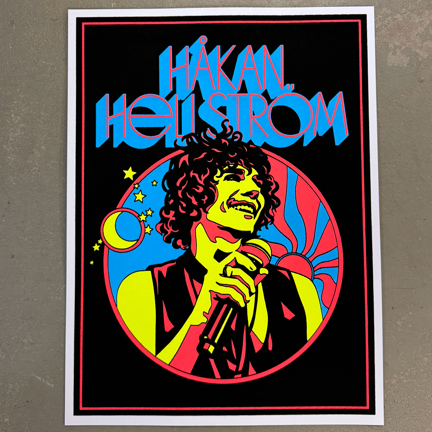 Håkan Hellström - "Cirkel" Blacklight Poster