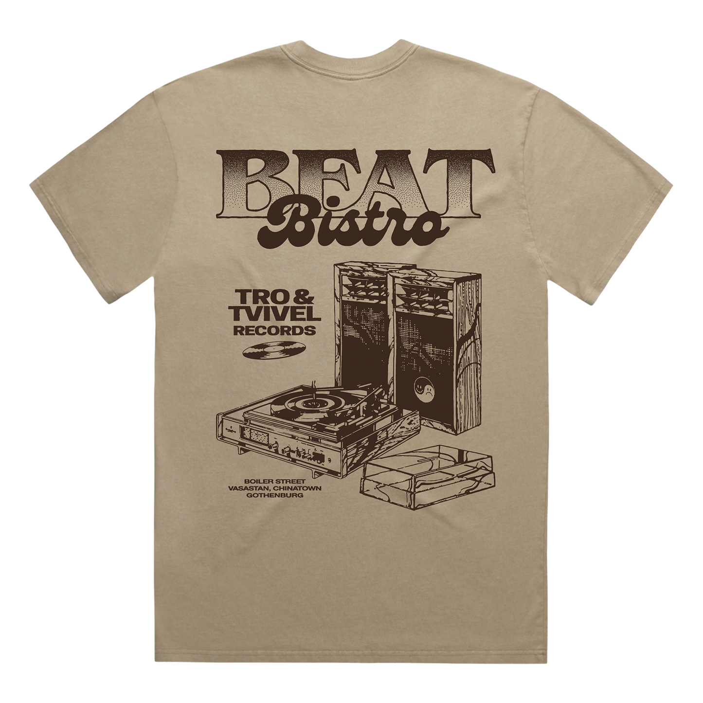 Tro & Tvivel Beat Bistro Khaki T-shirt