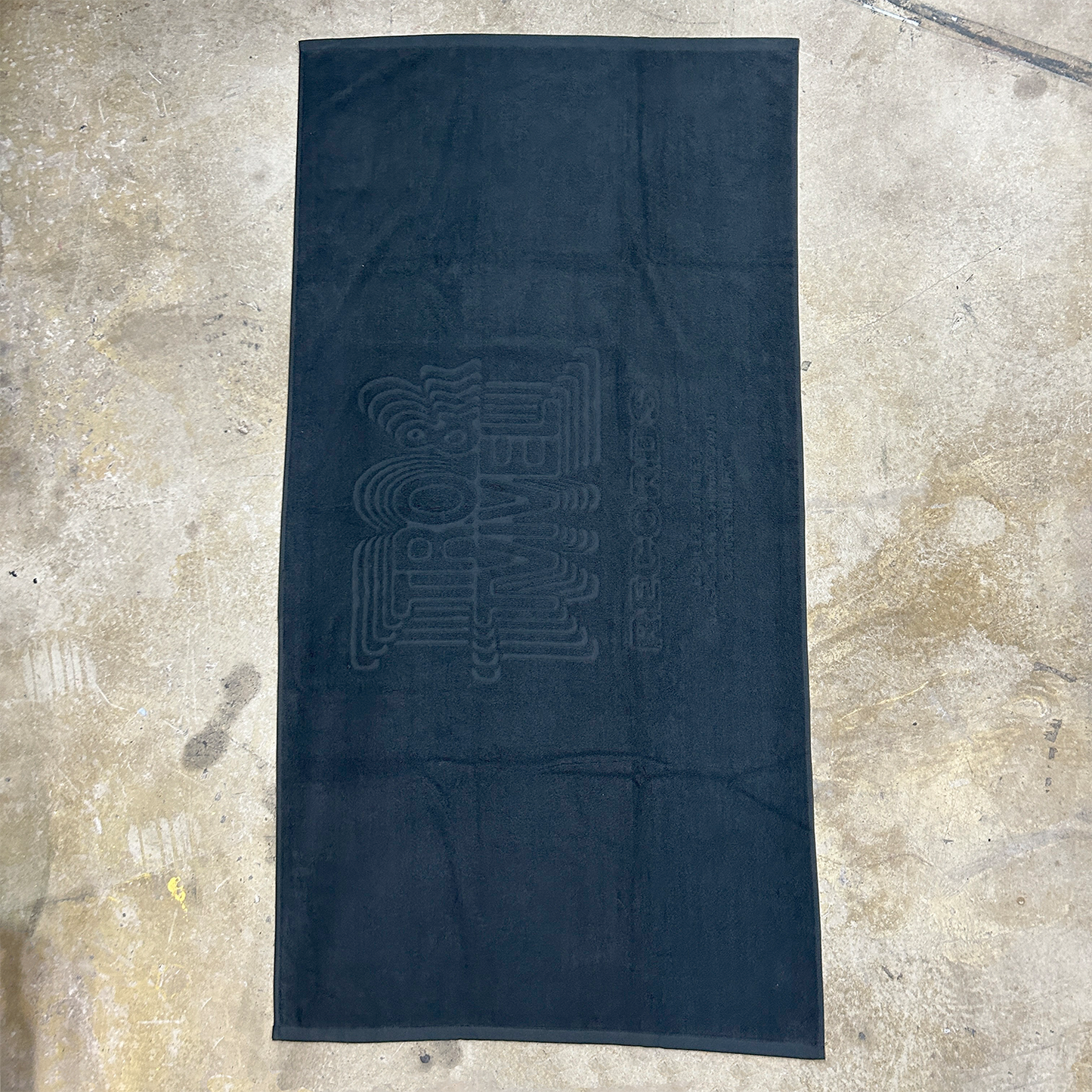 Tro & Tvivel Badhandduk Svart Relief