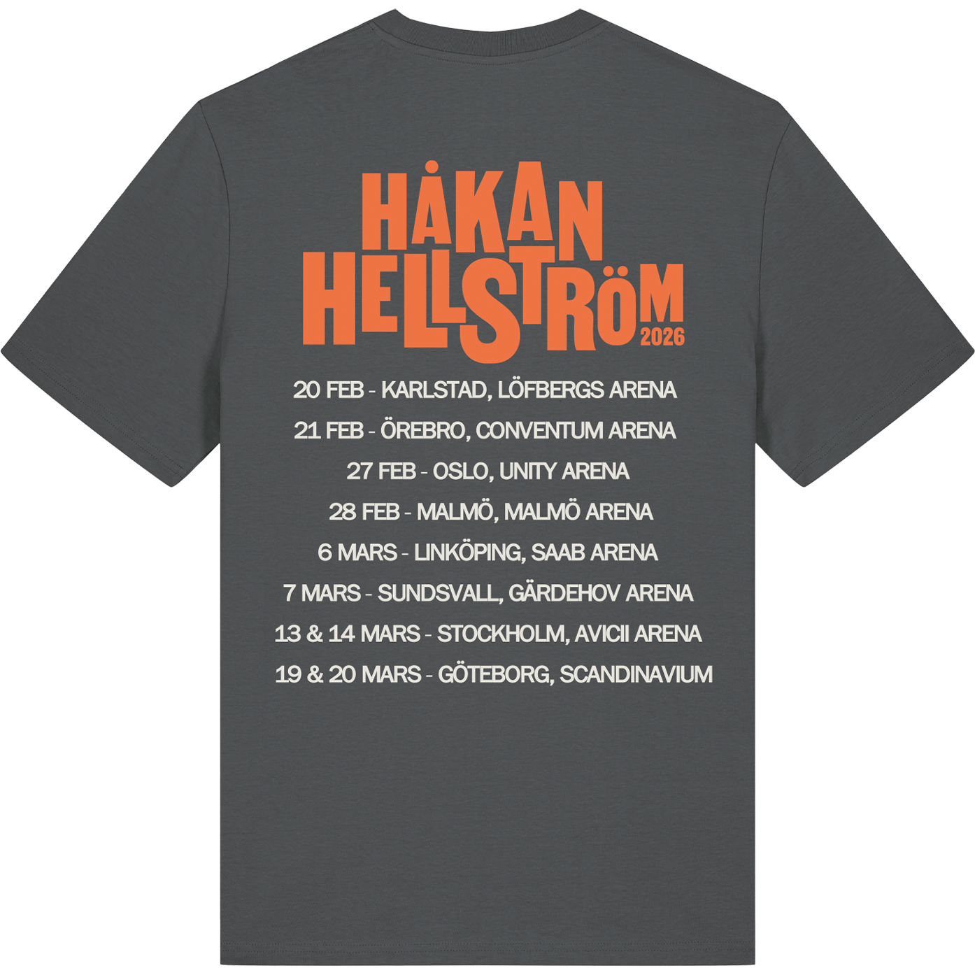 Håkan Hellström- Turnétisha 2026 Antracit